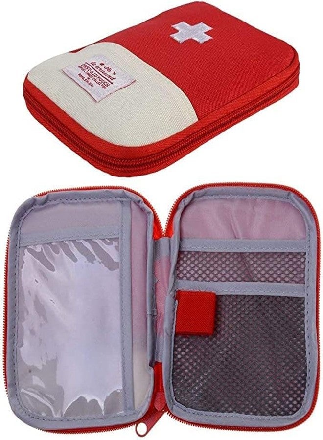 VETERIT 1 Pack Travel Mini First Aid Kit Bag, Portable Medicine Storage Bag Drug Packing Bag for Outdoor | Travel Pouch Medicine Storage Bag - Image 4